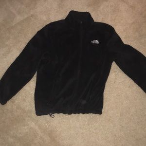 Black fuzzy Northface